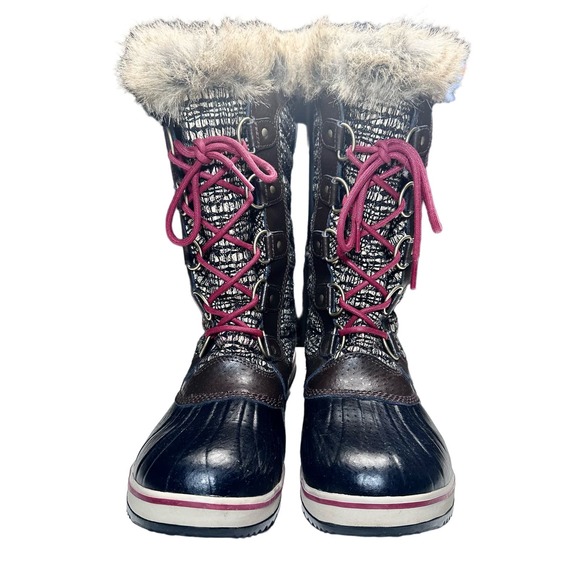 Sorel | Women | Tofino II Cordovan Metallic Faux Fur Waterpoof Boots | 10.5 - Picture 4 of 16